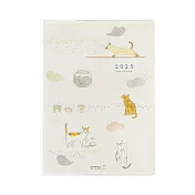 MIDORI POCKET DIARY 2025手帳(月雙週)A6- 小貓