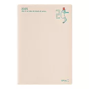 MIDORI POCKET DIARY 2025手帳(月單週)B6- 歐吉桑