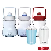 【THERMOS膳魔師】輕水瓶+冰沁杯 超值兩件組(TCSS-1200+JDJ-300)