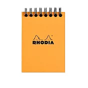 【Rhodia｜Classic】N°11 上掀式圈裝筆記本_A7_5x5方格_80g_80張_ 橘皮