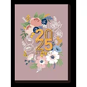 樂彩森林 2025年行事曆_莫蘭迪花語-粉