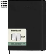 MOLESKINE 2025經典週記手帳12M 硬殼-XL型黑