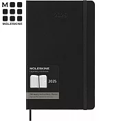 MOLESKINE 2025 Pro直式週記12M 硬殼-L黑