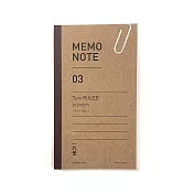 【一九堂印刷所】MEMO NOTE 筆記本 ‧ 橫線