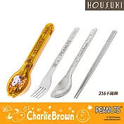 【HOUSUXI舒希】史努比-316不鏽鋼餐具三件組