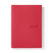 【MUJI 無印良品】月週筆記本/2024年12月開始/紅.A5