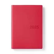 【MUJI 無印良品】月週筆記本/2024年12月開始/紅.B6