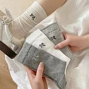 JDS.SOCKS   ins蝴蝶结透氣中筒襪  * 四入組