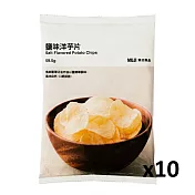 【MUJI 無印良品】洋芋片 鹽味(10入)