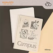 【KOKUYO x 迪士尼聯名】經典系列-Campus軟線圈筆記本(U罫點線) 100週年B