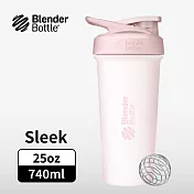 Blender Bottle|《Strada Sleek系列》按壓式不鏽鋼水壺 原裝進口搖搖杯 740ml/25oz 暮靄粉