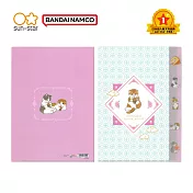 sun-star Mofusand系列 L型A4五夾層資料夾 珍珠奶茶