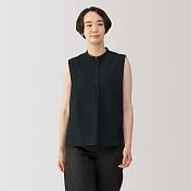 【MUJI 無印良品】女涼感平織布無袖套衫 XL 黑色