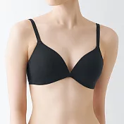 【MUJI 無印良品】女無鋼圈一體成形胸罩 M 黑色