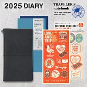 【獨家套組】TRC Traveler’s Notebook 2025週間手帳限定組合- 黑