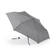 【MUJI 無印良品】聚酯纖維晴雨兩用折傘 黑格紋