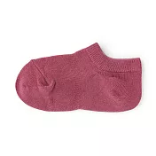 【MUJI 無印良品】兒童棉混淺口直角襪15-19cm 煙燻粉