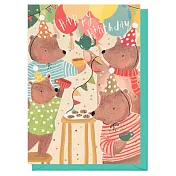 【LOUISE TILER】Birthday Bears 生日卡＃KTS58