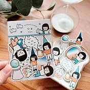 【右手超人】中貼紙／5-8／魔法