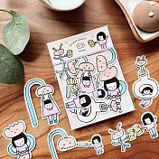 【右手超人】中貼紙／5-9／小花朋友