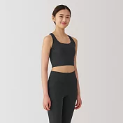【MUJI 無印良品】女速乾背心式胸罩 XL 黑色