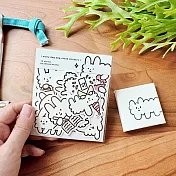 【右手超人】中貼紙特別組／10入／一堆狗狗雲