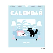 【SHINNIPPON CALENDAR】2025 umao 動物與藍色世界 壁掛月曆