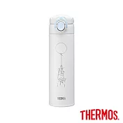 【THERMOS膳魔師】小熊維尼不鏽鋼彈蓋真空保溫杯500ml(JOK-500WP-WW) 星空露營篇