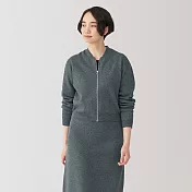 【MUJI 無印良品】女米蘭諾螺紋外套 M 深灰