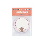 【日本FRONTIER】scooty studio 便利貼 ‧ 查理狗狗(圓形)