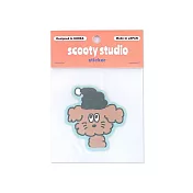 【日本FRONTIER】scooty studio 造型貼紙 小 ‧ 查理狗狗(帽子)