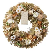 【日本Green House】浪漫精美裝飾花圈(L) ‧ 秘野花蝶