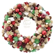 【日本Green House】Xmas聖誕 精美裝飾花圈(L) ‧ 聖誕童話