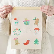 【日本Green House】Xmas聖誕 精美刺繡掛布 ‧ 可愛聖誕