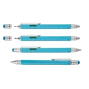 【TROIKA】多功能工具筆(多色可選)(原字筆/觸控筆/螺絲起子/水平儀/尺) 德國設計 台灣製造  大西洋藍