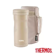 【THERMOS 膳魔師】不鏽鋼真空保溫杯330ml(JML-370F-MK) 奶茶棕