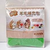 DIY純羊毛補充包(含羊毛氈技法教學QR Code) 綠色