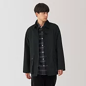 【MUJI 無印良品】男撥水加工燈芯絨領外套 M 黑色
