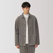 【MUJI 無印良品】男吉貝木棉混燈芯絨外套 XL 摩卡棕
