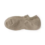 【MUJI 無印良品】男棉混淺口直角襪25-27cm 灰棕