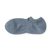 【MUJI 無印良品】男棉混淺口直角襪色25-27cm 淡藍