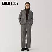 【MUJI 無印良品】MUJI Labo女羊毛混直筒褲 73 棕色