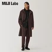 【MUJI 無印良品】MUJI Labo男喀什米爾混大衣 S 深棕