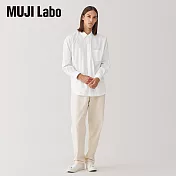【MUJI 無印良品】MUJI Labo男平織布標準領襯衫 M 白色