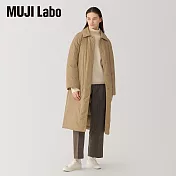 【MUJI 無印良品】MUJI Labo女羽絨大衣 L 駝色