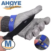 【AHOYE】9級不鏽鋼絲防割手套 1隻入 M