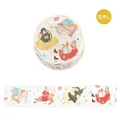 【日本BGM】和紙膠帶 2024聖誕限定寬版 ‧ 聖誕飛翔少女