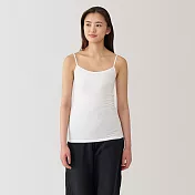 【MUJI 無印良品】女彈性細肩帶 L 白色