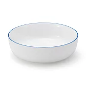【MUJI 無印良品】日常食器/缽/大 /藍色鑲邊