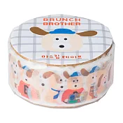 【日本Mark’s】× Brunch Brother 早午餐兄弟 貼紙型和紙膠帶 ‧ 小狗